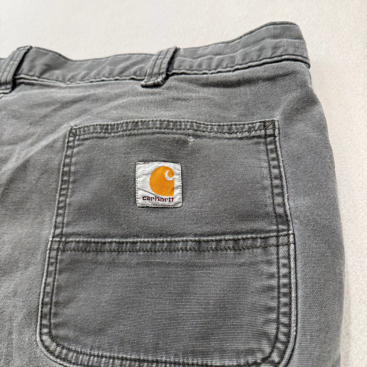 Carhartt Men's Charcoal Grey Carpenter Pants Relaxed Fit Pockets Classic - 42x32