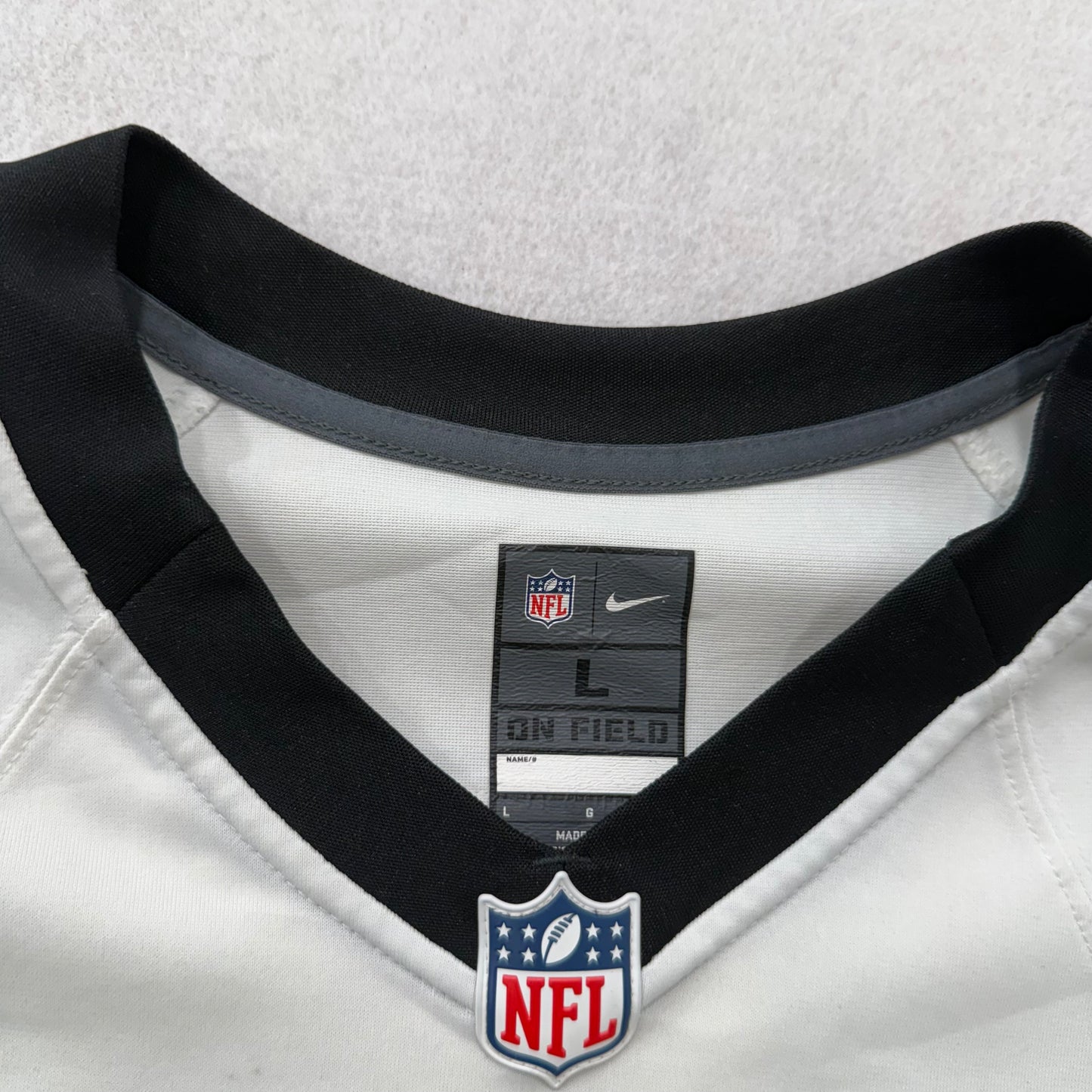 Nike Alvin Kamara New Orleans Men's White Cotton T-Shirt Short Sleeves Size L