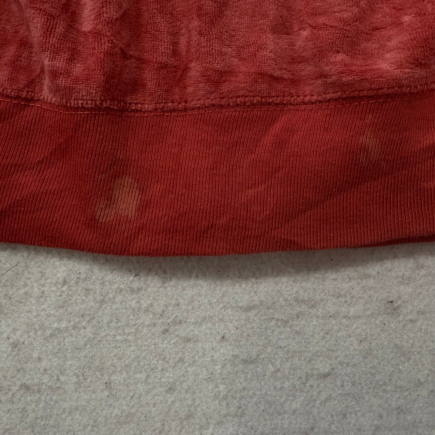 Vintage Juicy Couture Women's Orange Velour Zip-Up Hoodie Pockets Y2K Size L