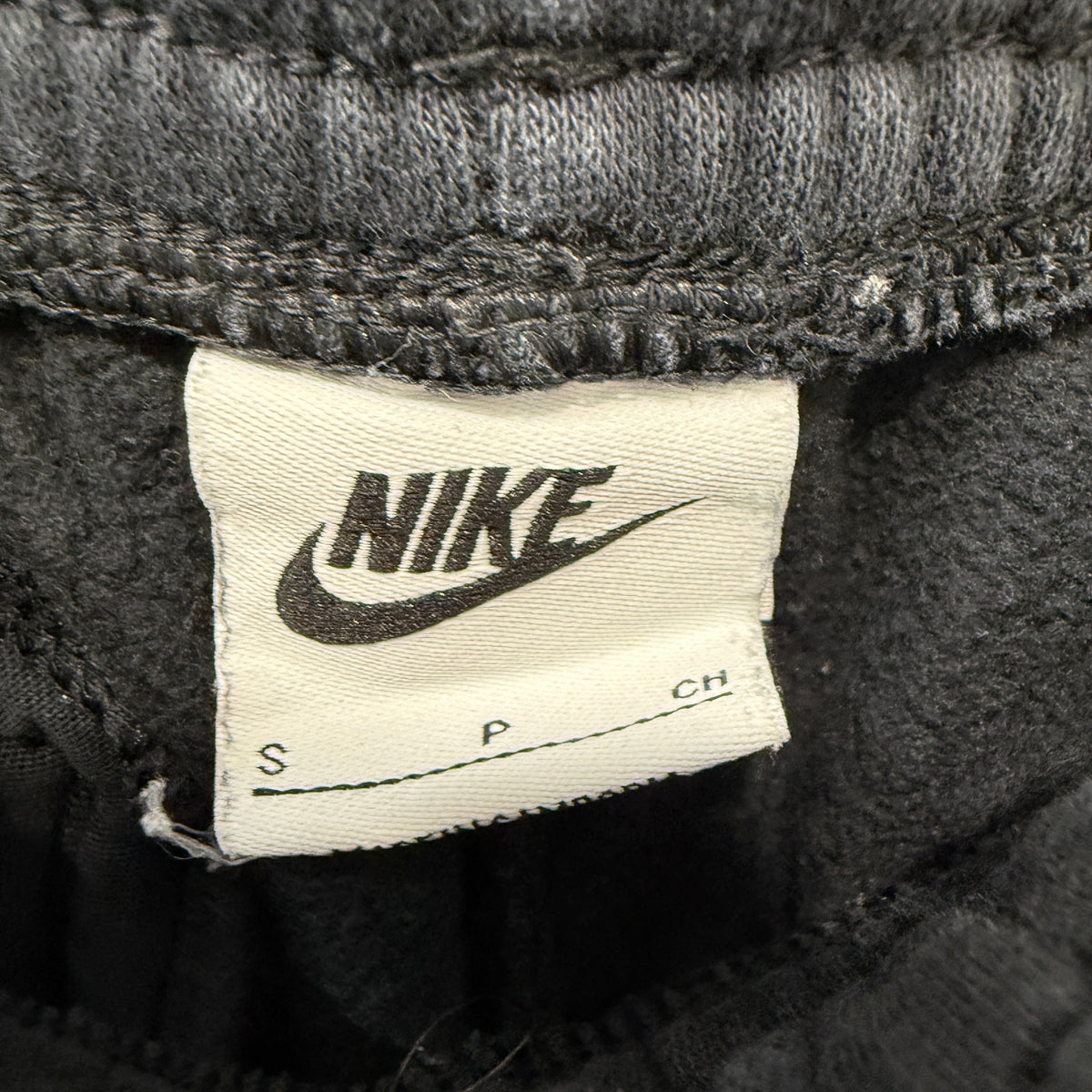 Nike Men's Black Fleece Sweatpants Drawstring Pockets Tapered Leg Logo Size S
