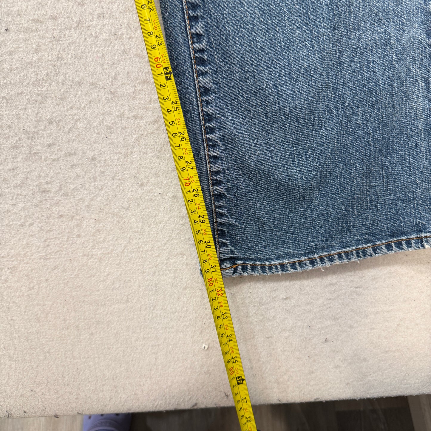 Gap Women's Blue Flare Stretch Denim Jeans Zip-Fly Pocket Classic Fit Size 10