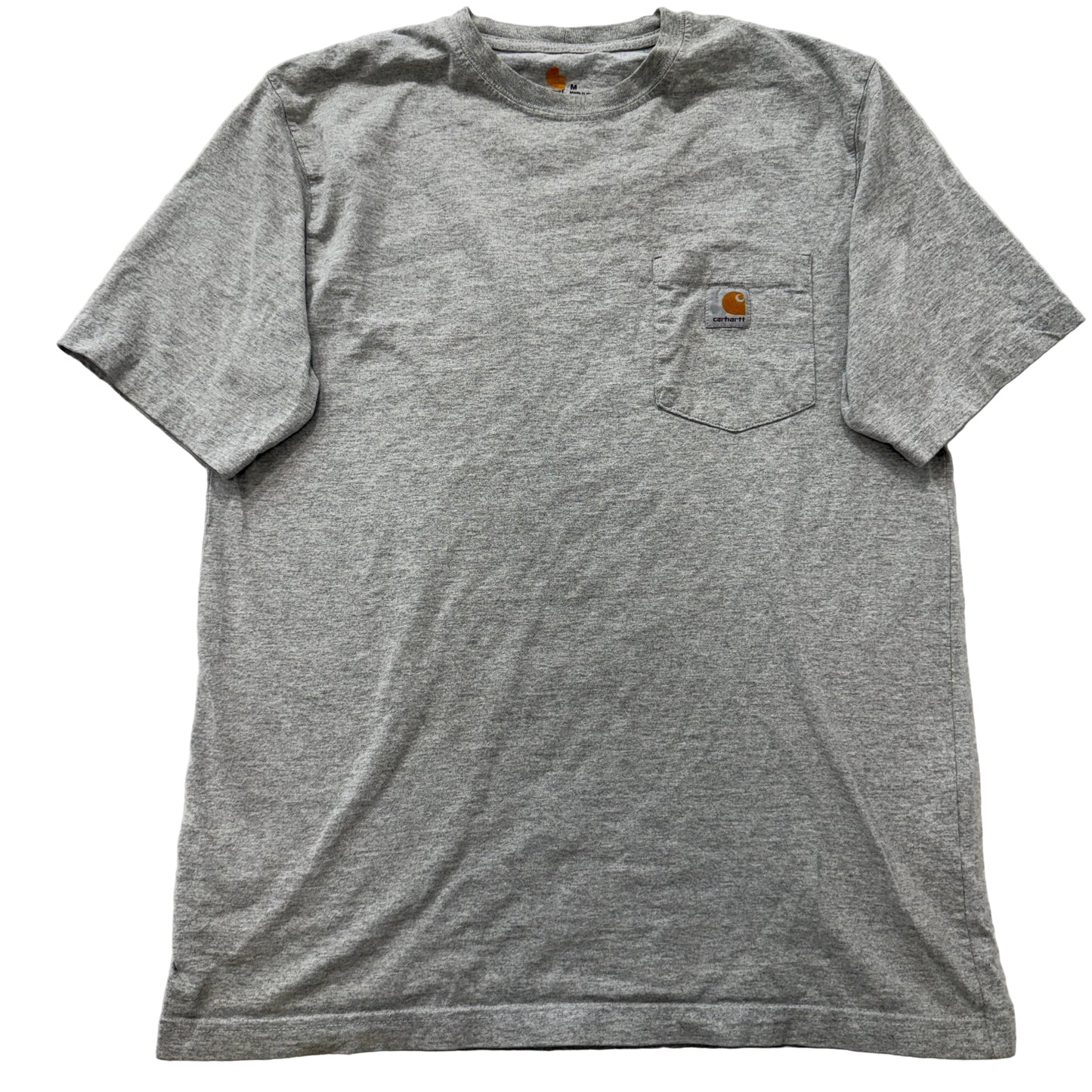 Carhartt Original Fit Men's Grey Cotton Blend T-Shirt Short Sleeve Pocket Size M