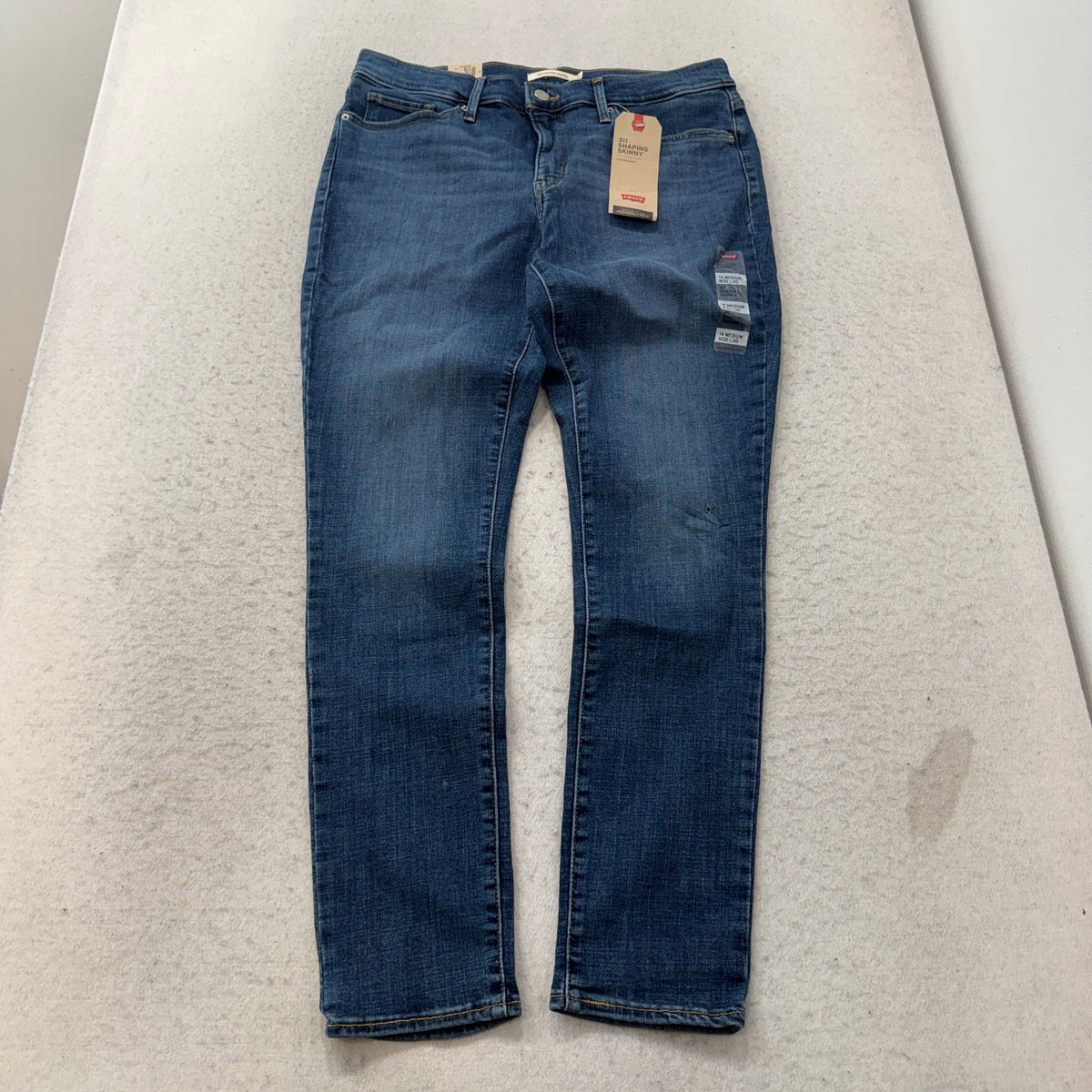 Levis 311 Shaping Skinny Jeans Medium Wash NWT Size 14 photo 1