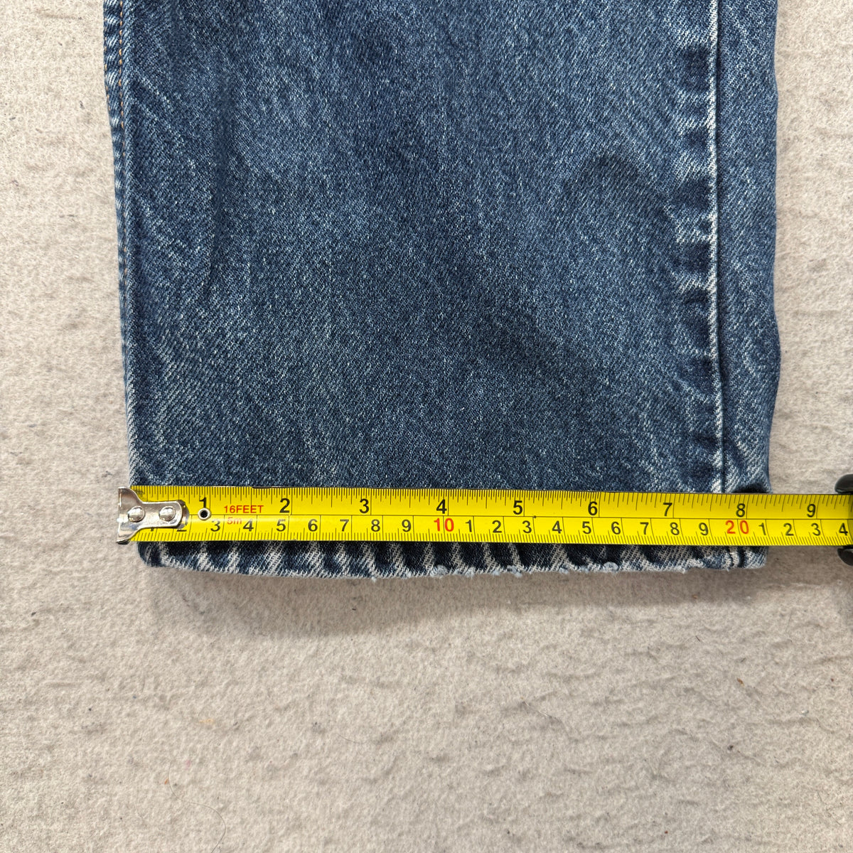 Levis 505 Straight Fit Medium Wash Jeans Size 36x34 photo 7