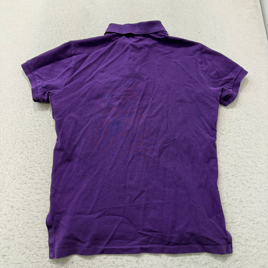 Polo by Ralph Lauren Men's Purple Polo Shirt Custom Fit Short Sleeve Size S