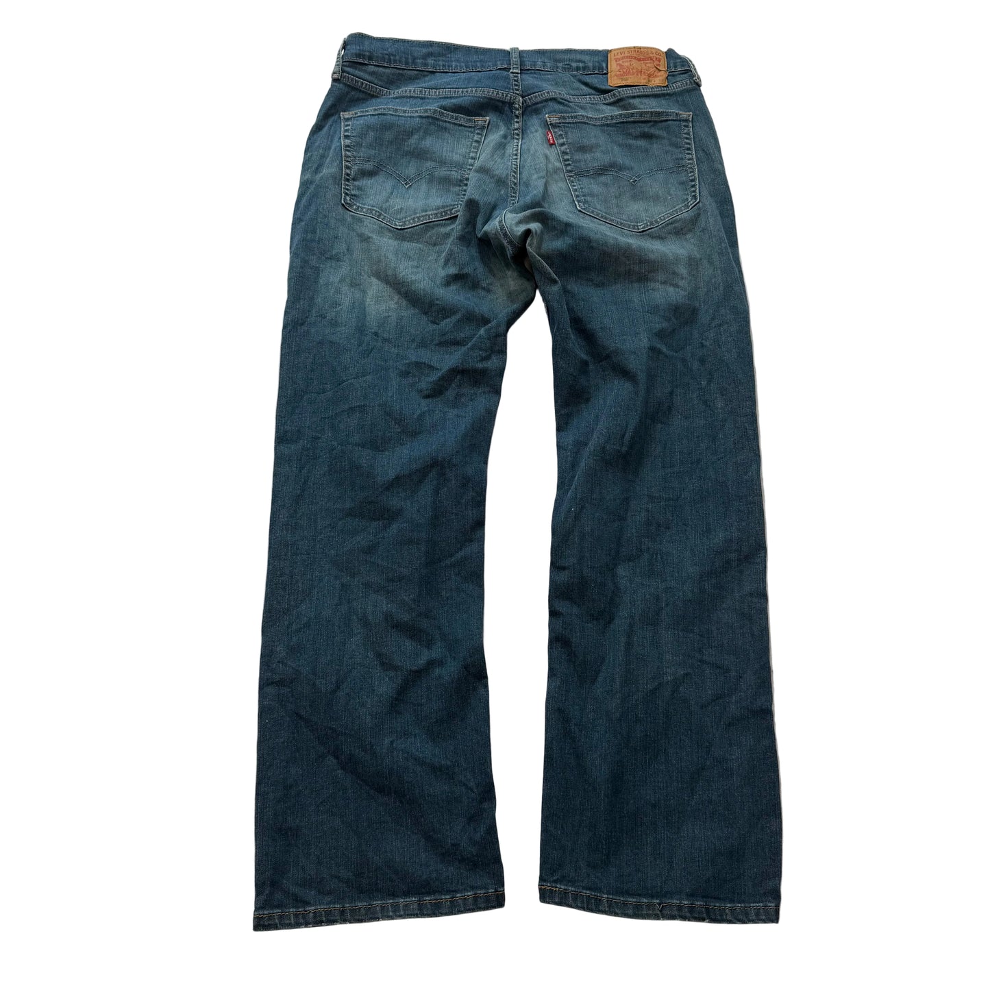 Levi's Strauss & Co. 559 Men's Medium Blue Denim Straight Wide Leg Jeans Size 36