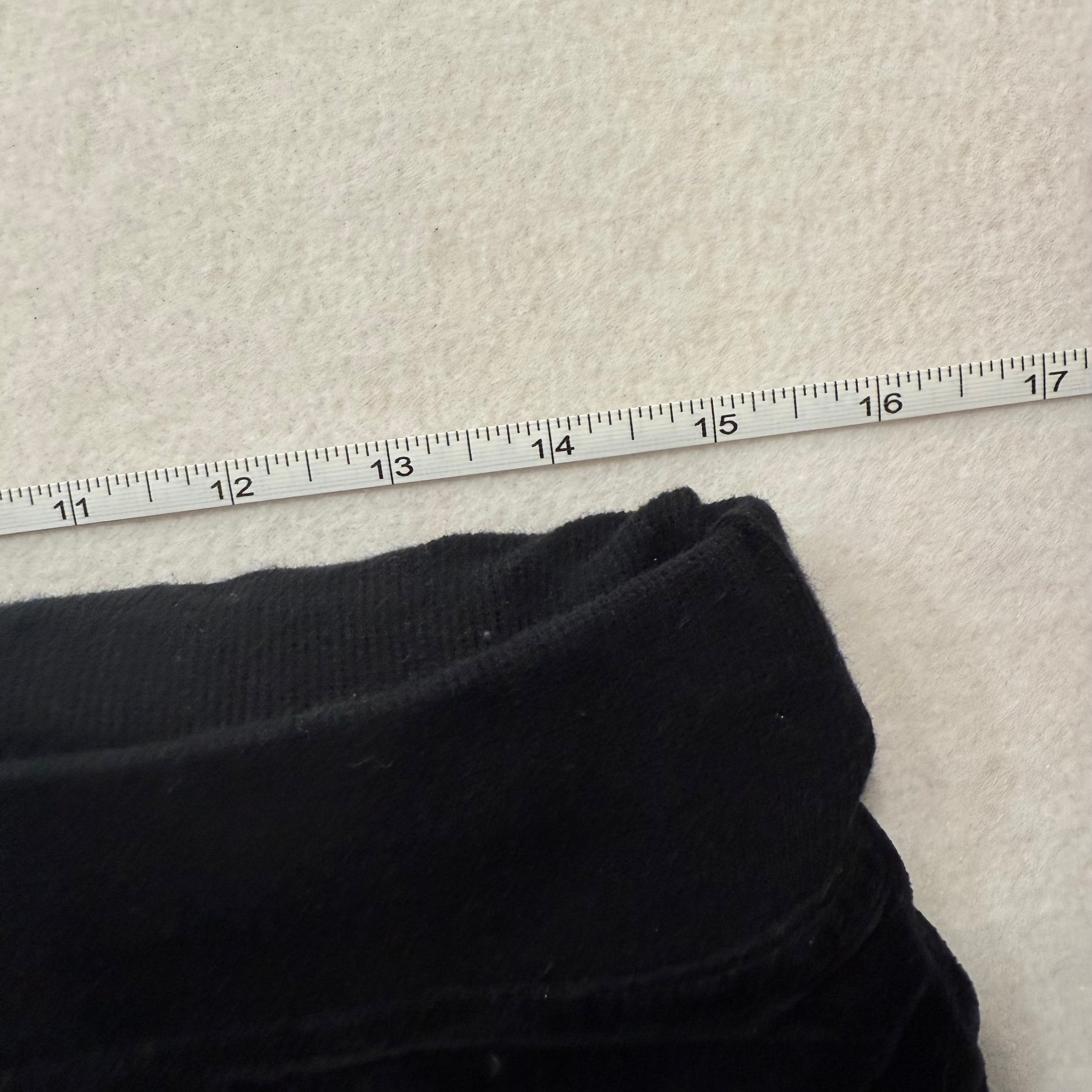 Bebe black velour rhinestone logo low rise flare pants size S