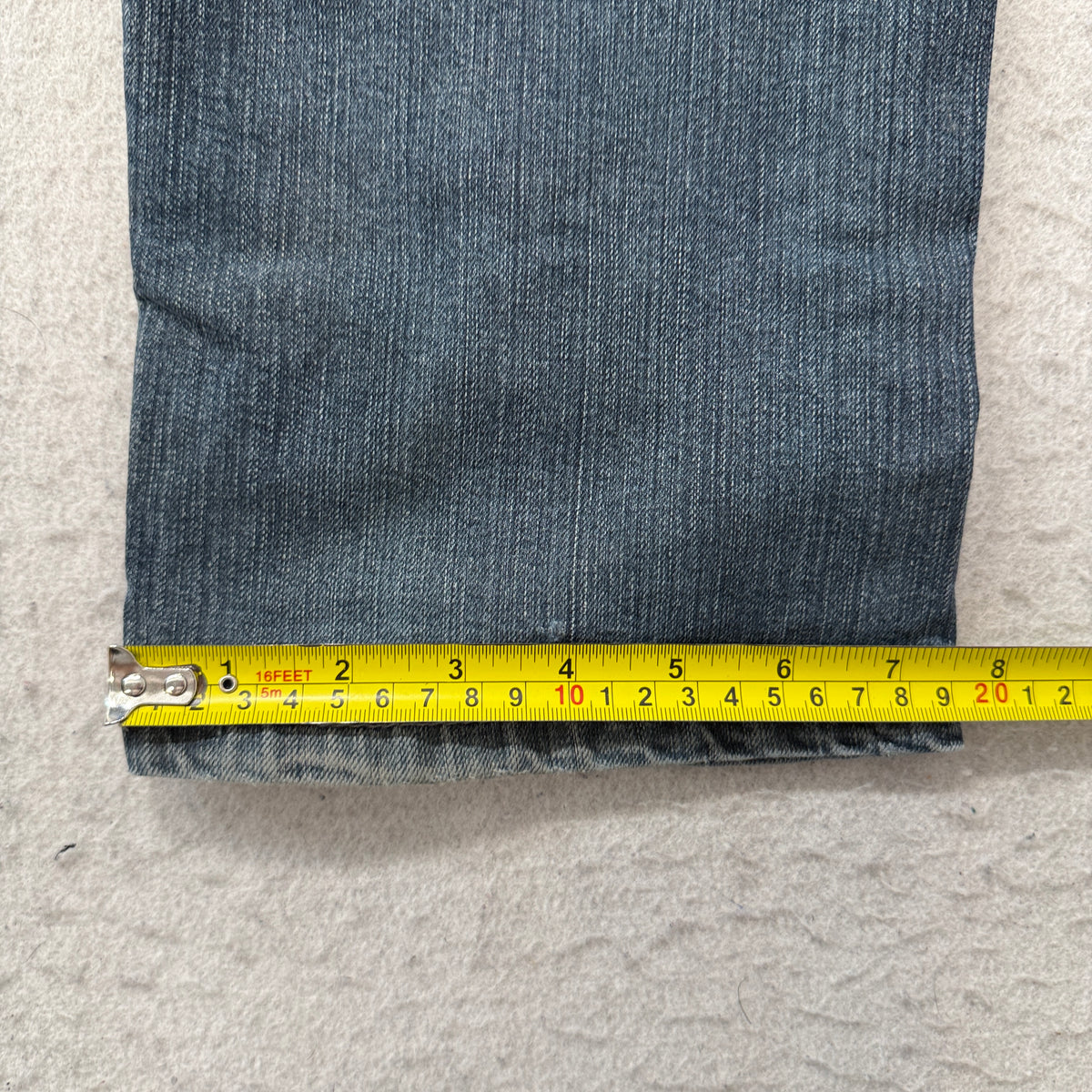 Levi's Men's Blue Denim Jeans Straight Fit Pockets Zip-Fly Classic Size W32xL32
