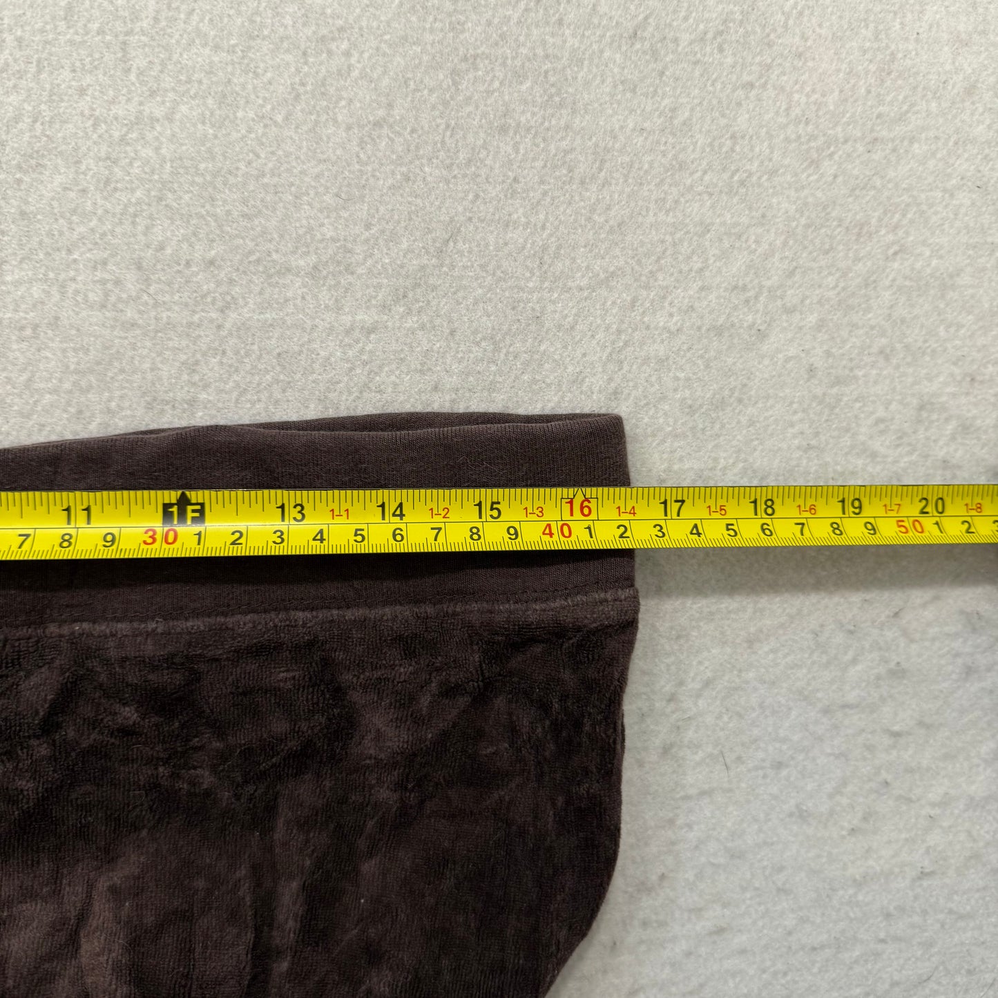 Juicy Couture Women's Dark Brown Velour Flared Leg Track Pant Loungewear Size M