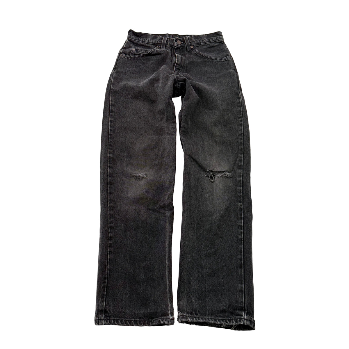 Levi's 562 Loose Fit faded black distressed jeans W27xL30