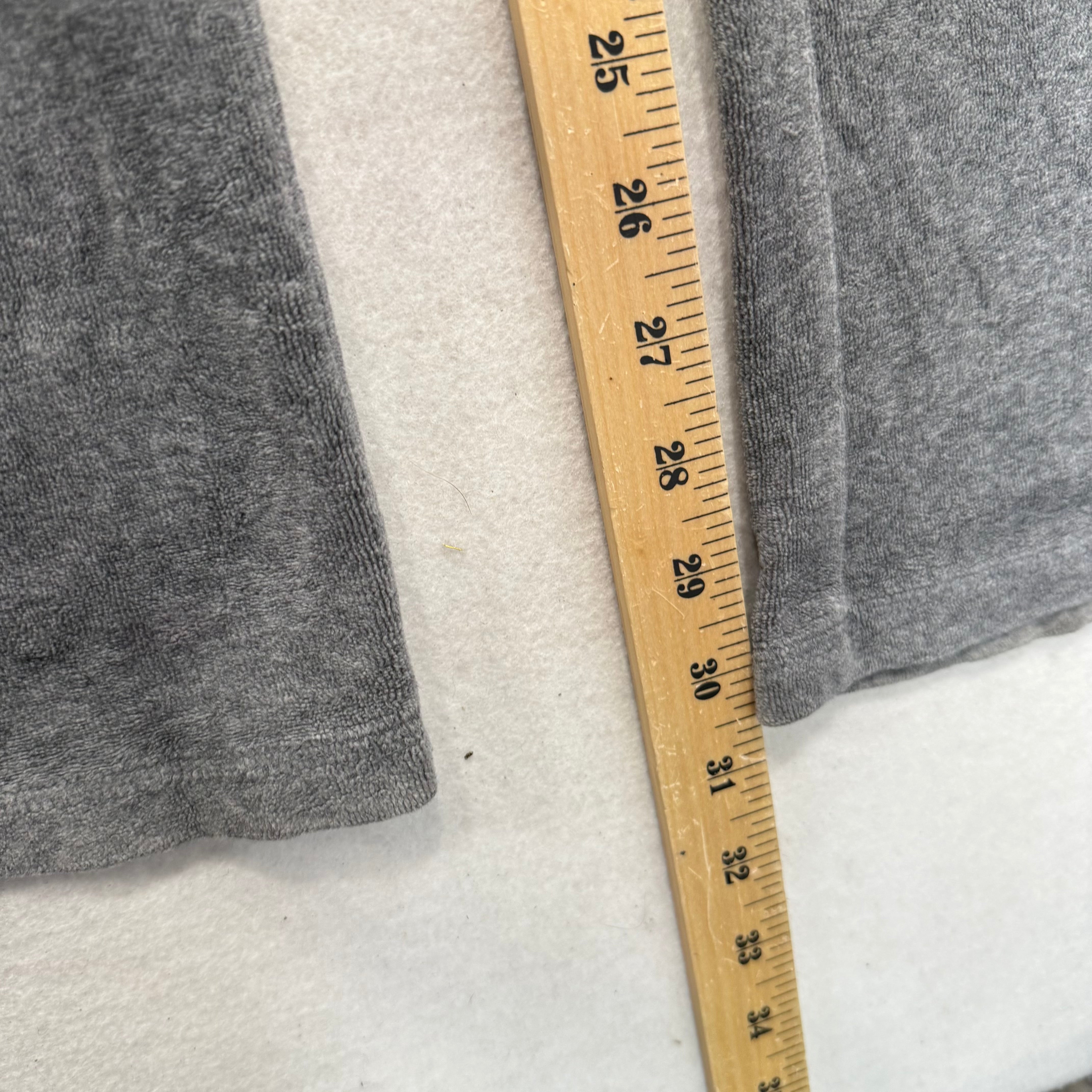 Vintage Juicy Couture Rhinestone Crown Shield Crest Gray Flare Velour Pants Size XL