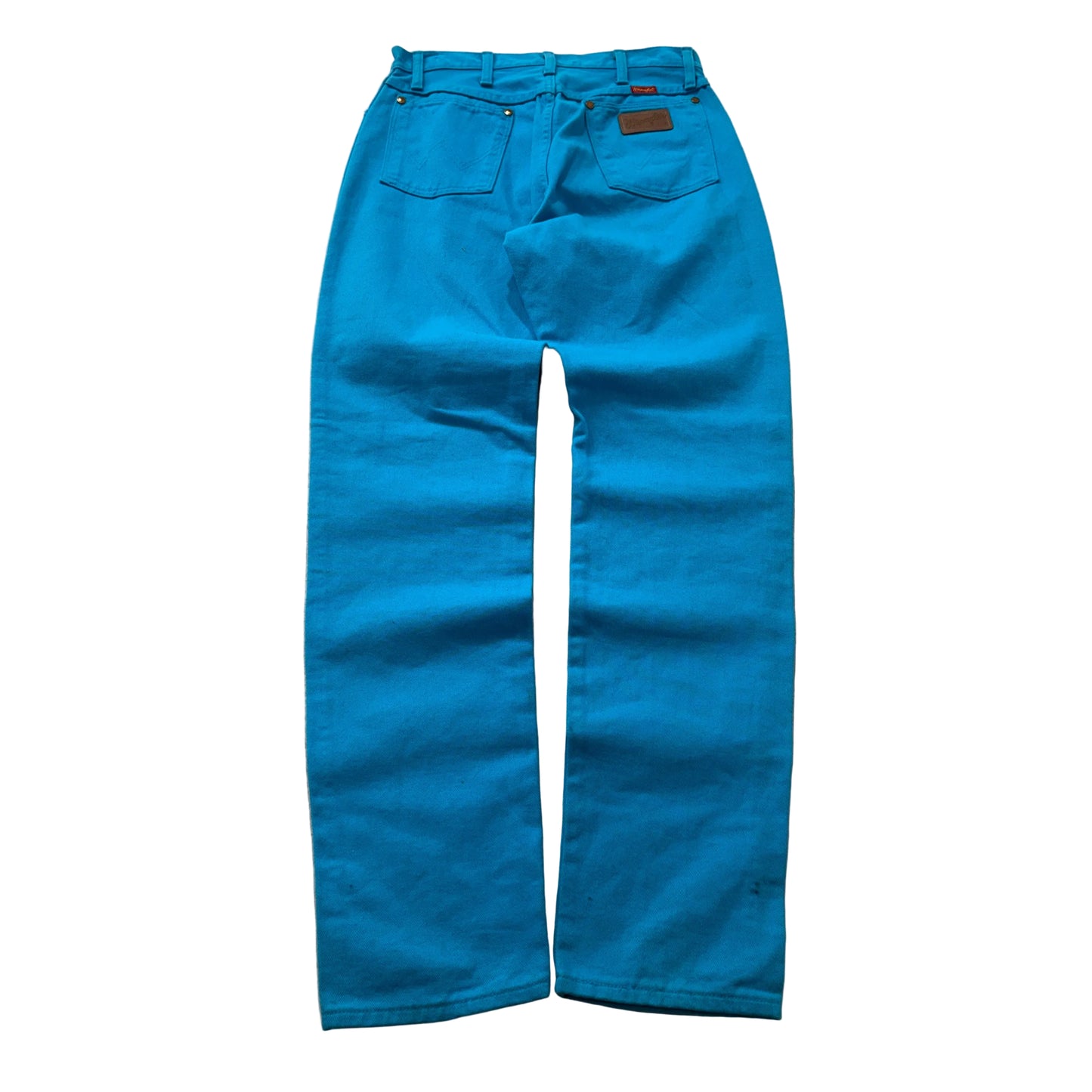 Vintage Wrangler Women's Teal Blue Cotton Jeans Pockets Classic Logo Size W29