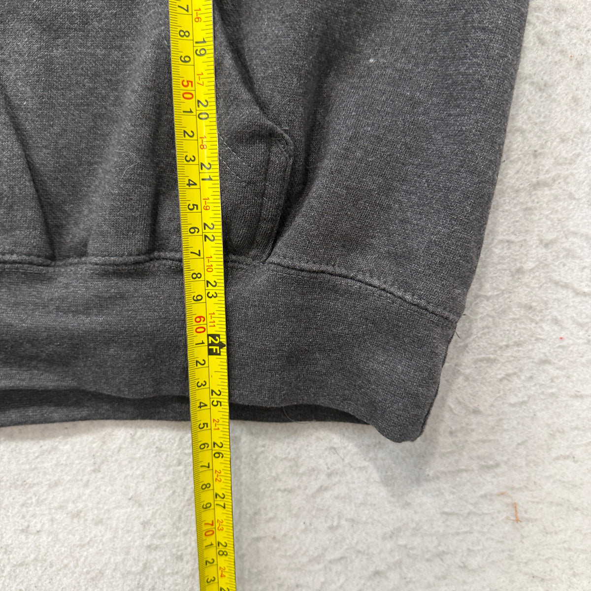 Prairie Mountain Multnomah Falls Oregon Men's Charcoal Gray Fleece Hoodie Size L