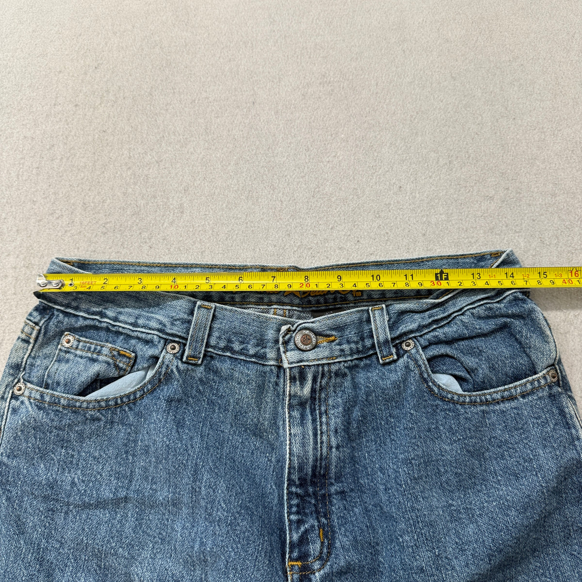 Arizona Jean Co. Flare Jeans Medium Wash Size 15 photo 4