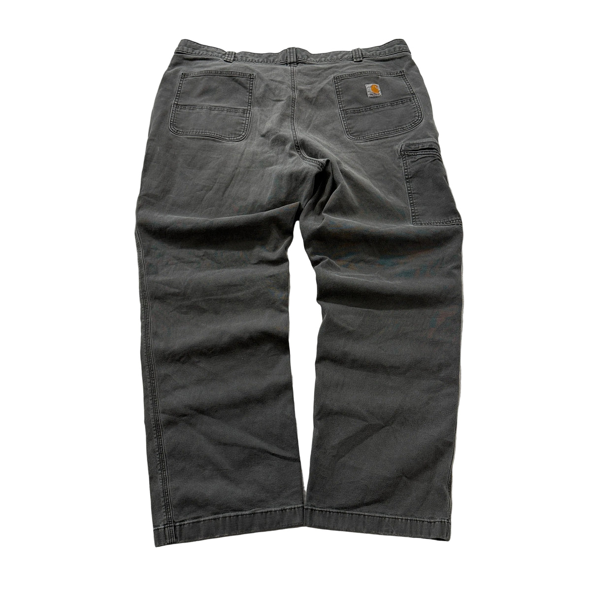 Carhartt Men's Charcoal Grey Carpenter Pants Relaxed Fit Pockets Classic - 42x32