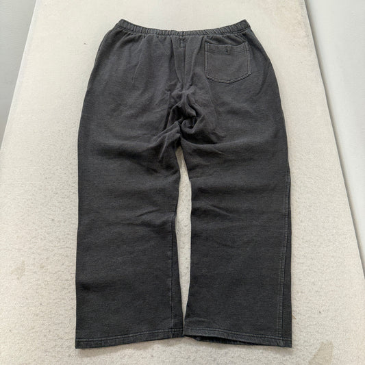 Vintage Champion Elite Men's Dark Grey Fleece Sweatpants Elastic Waistband - XL