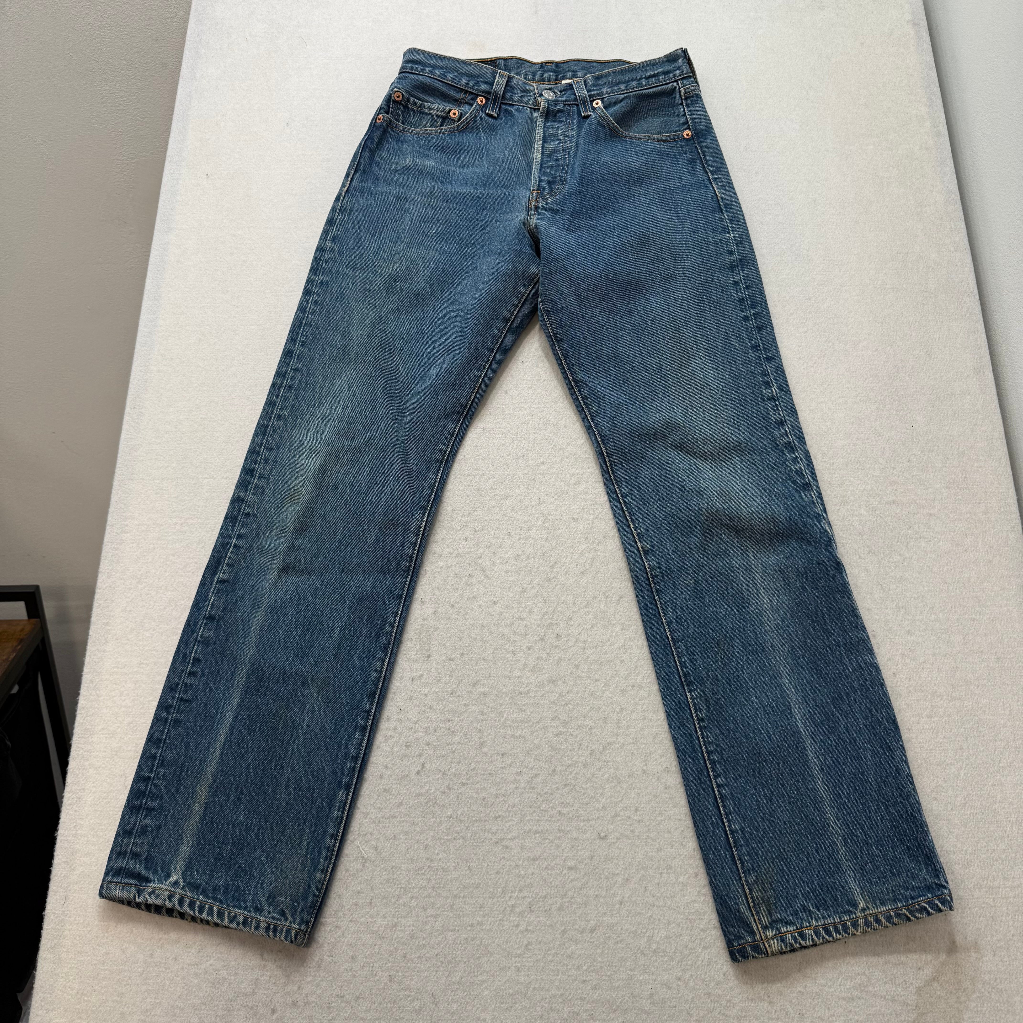 Levi's 501XX Men's Blue Denim Straight Leg Jeans Zip-Fly Regular Fit Size 30x34