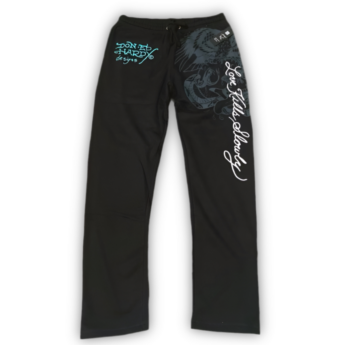 ED HARDY “CRAWLING TIGER” BLACK PANTS