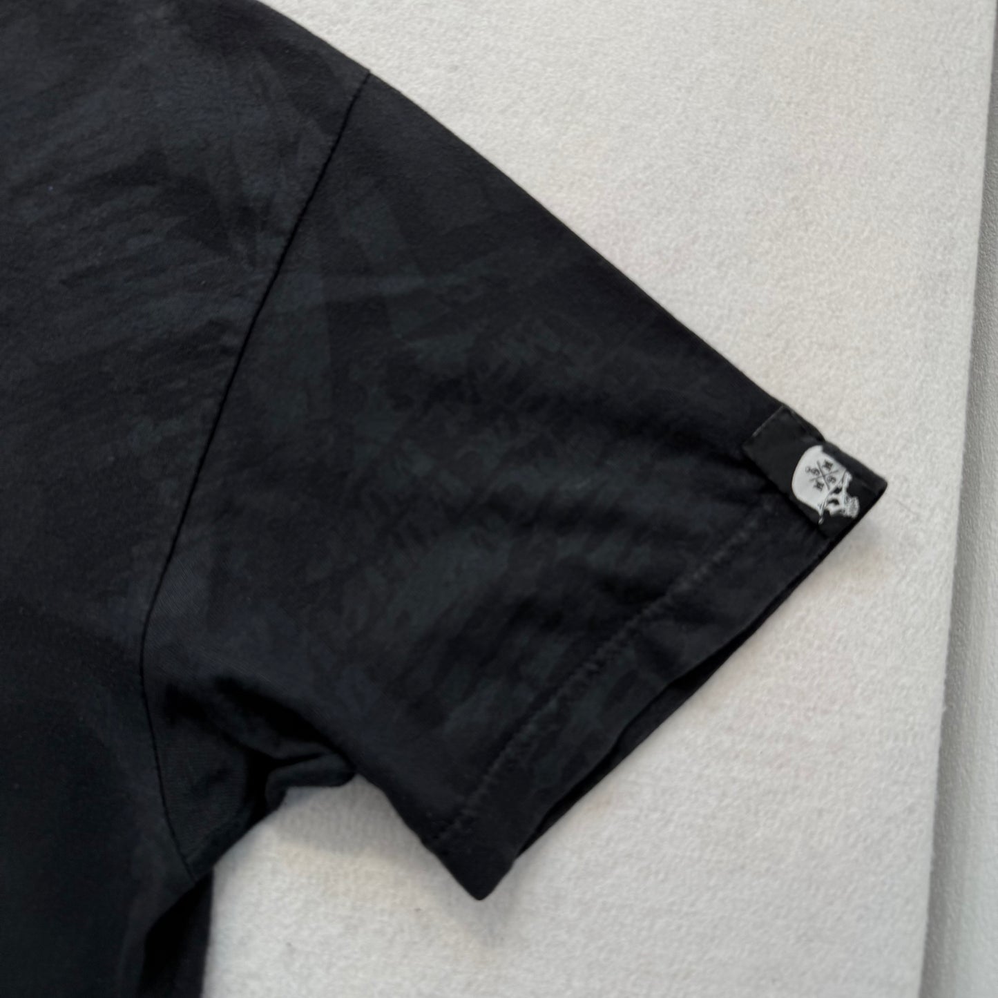 Metal Mulisha Men's Black Royal Blue Skull Broken Circle Graphic T-Shirt Size L