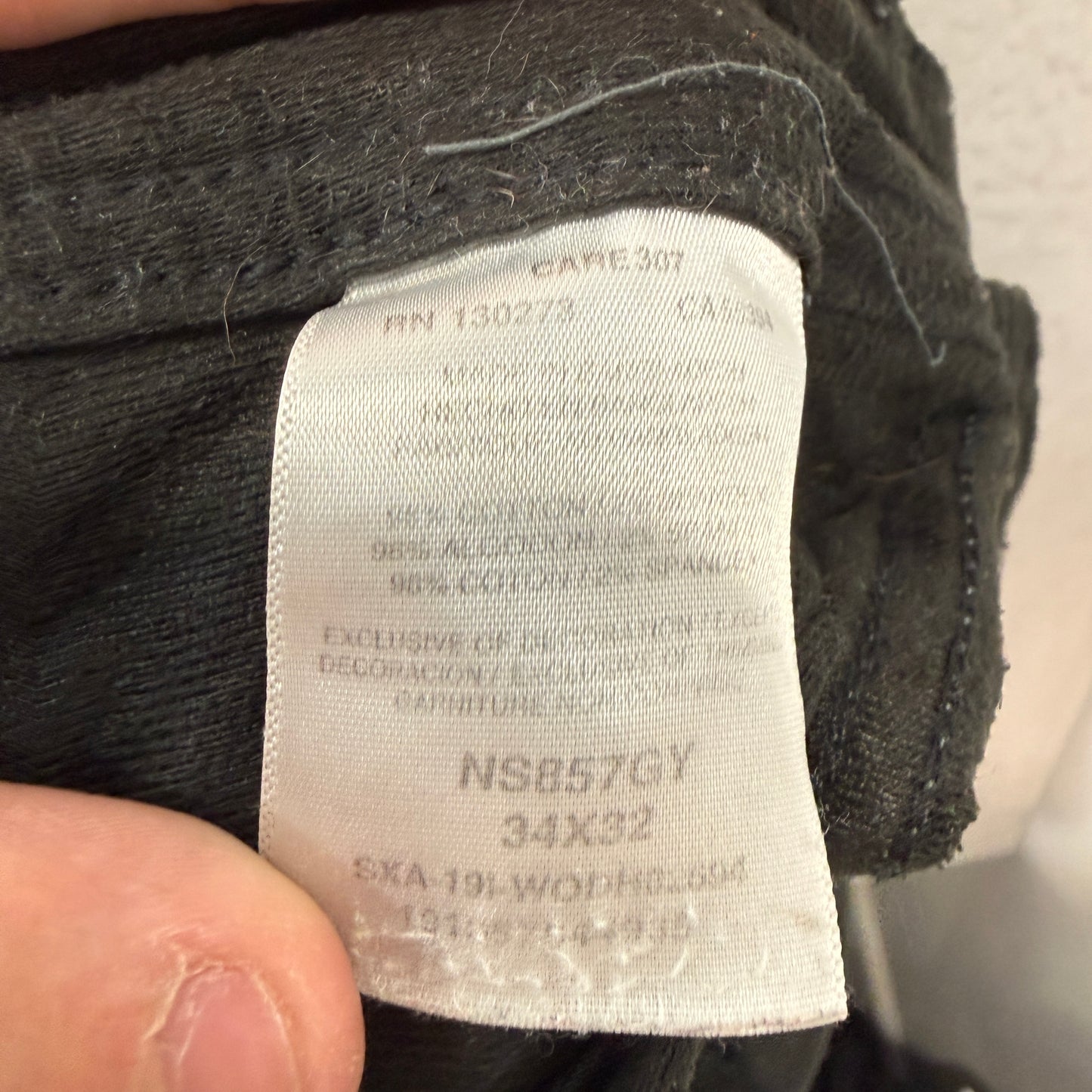 Wrangler All Terrain Gear Men's Grey Utility Pants Pockets Classic Size 34x32