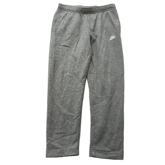 Nike Men's Heather Gray Sportswear Club Fleece Pants Elastic Waist Logo Size L