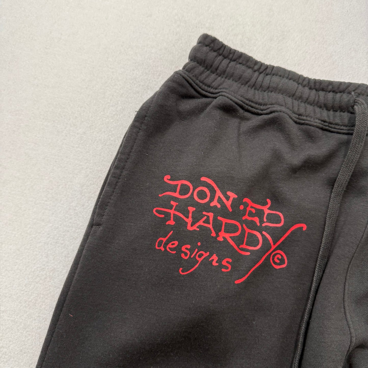 ED HARDY “NYC Skull” CHARCOAL GRAPHIC PANTS