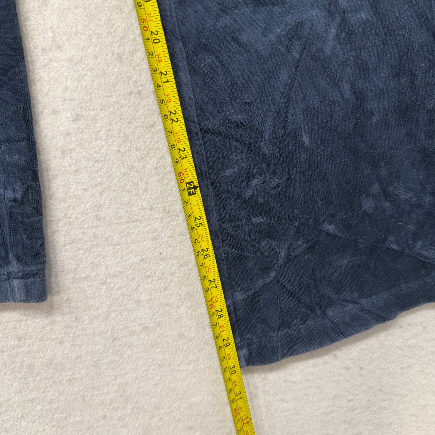 Vintage Juicy Couture Women's Navy Blue Velour Flared Track Pant Low Rise Size S