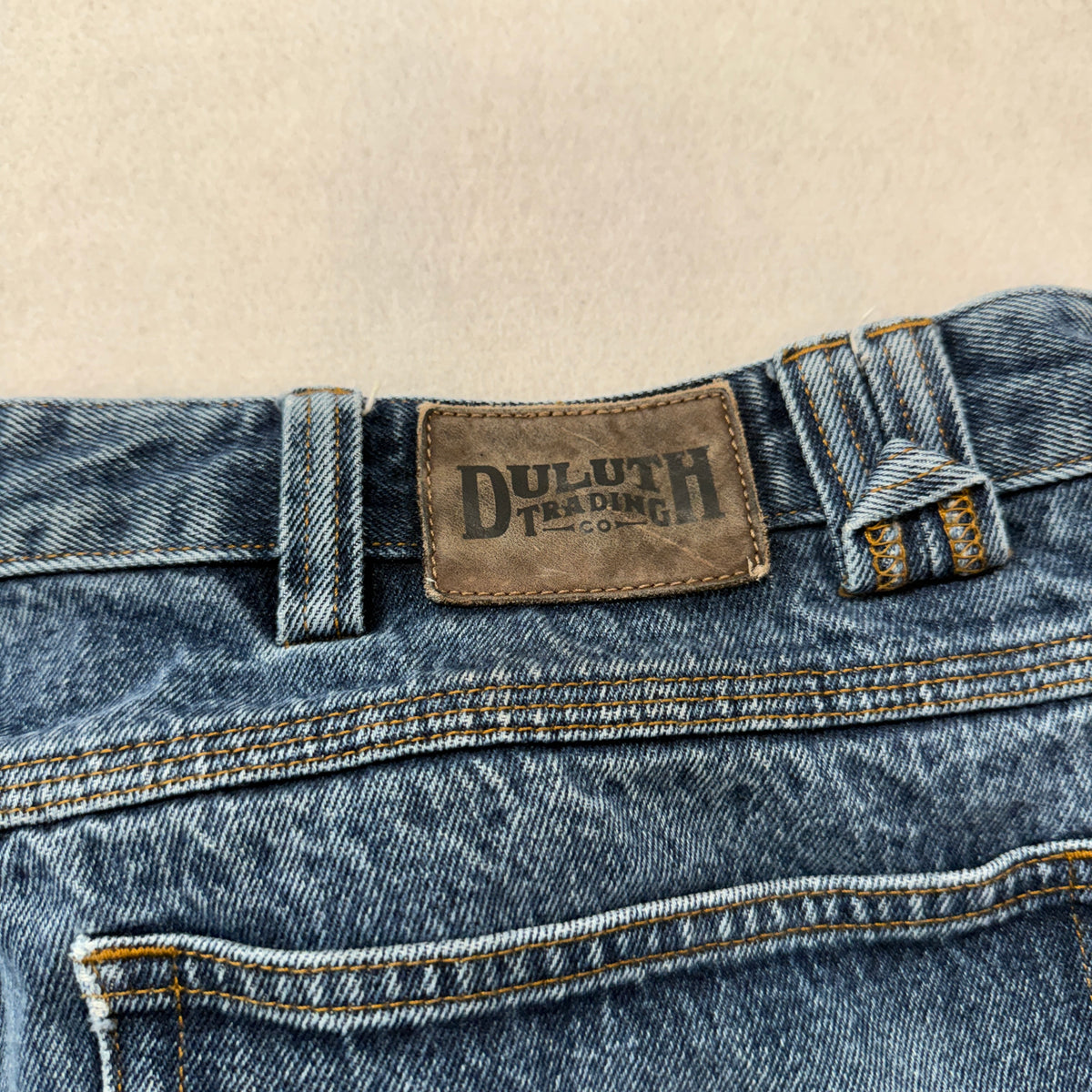 Duluth Trading Co. Carpenter Jeans Medium Wash Size 46x34 photo 7