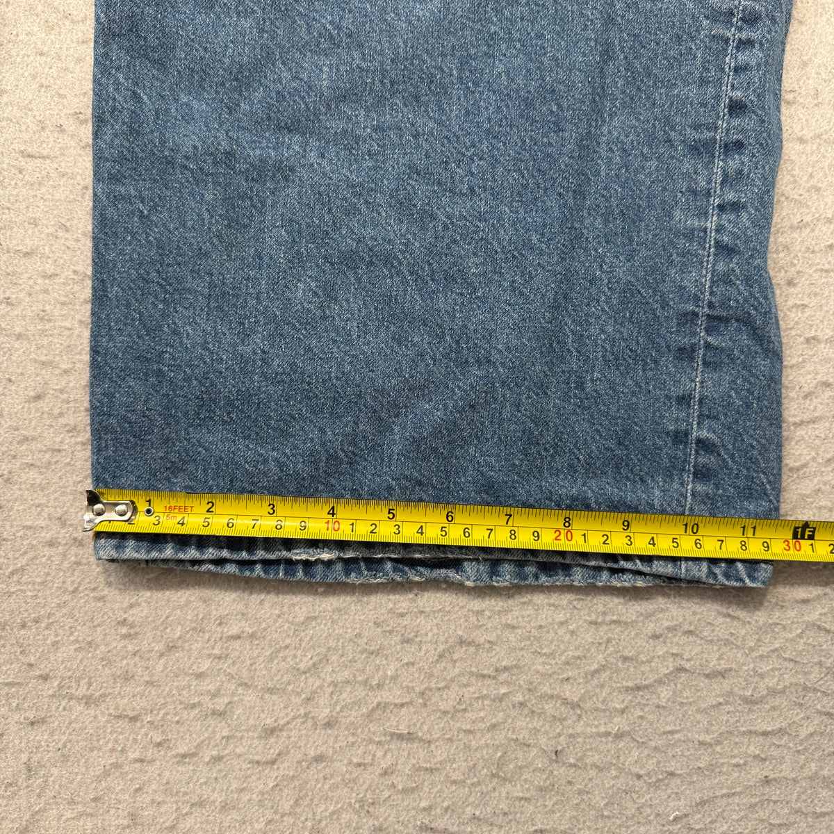 ASOS Design Medium Wash Baggy Wide Leg Jeans Size 36x30 photo 6