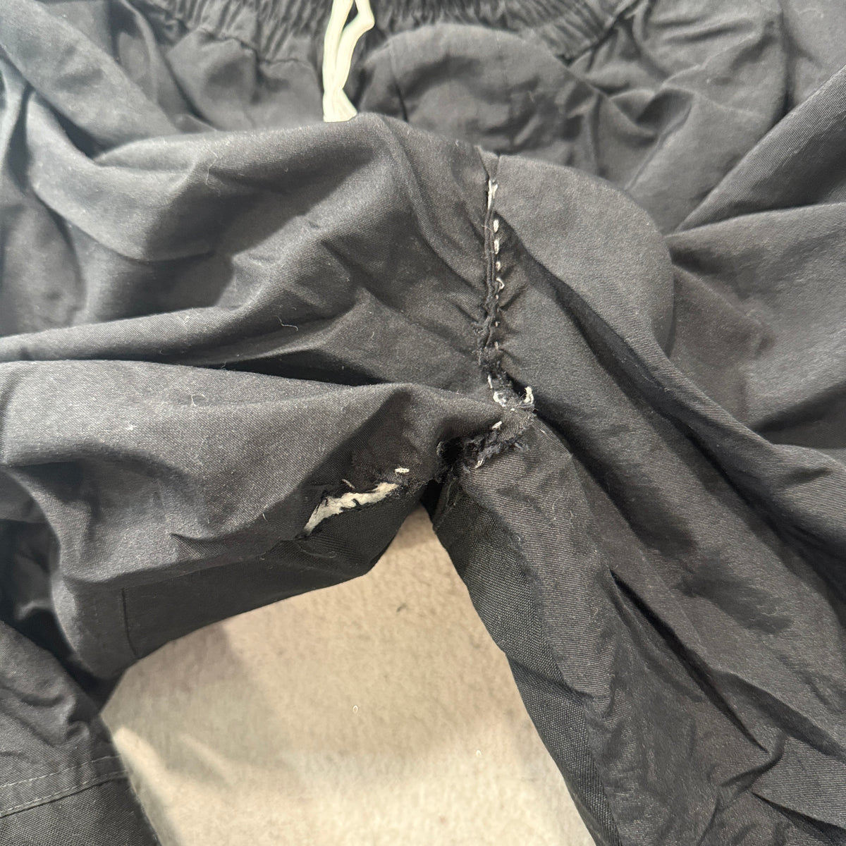 The North Face Vintage Black Nylon Side Zip Pants Size M photo 9