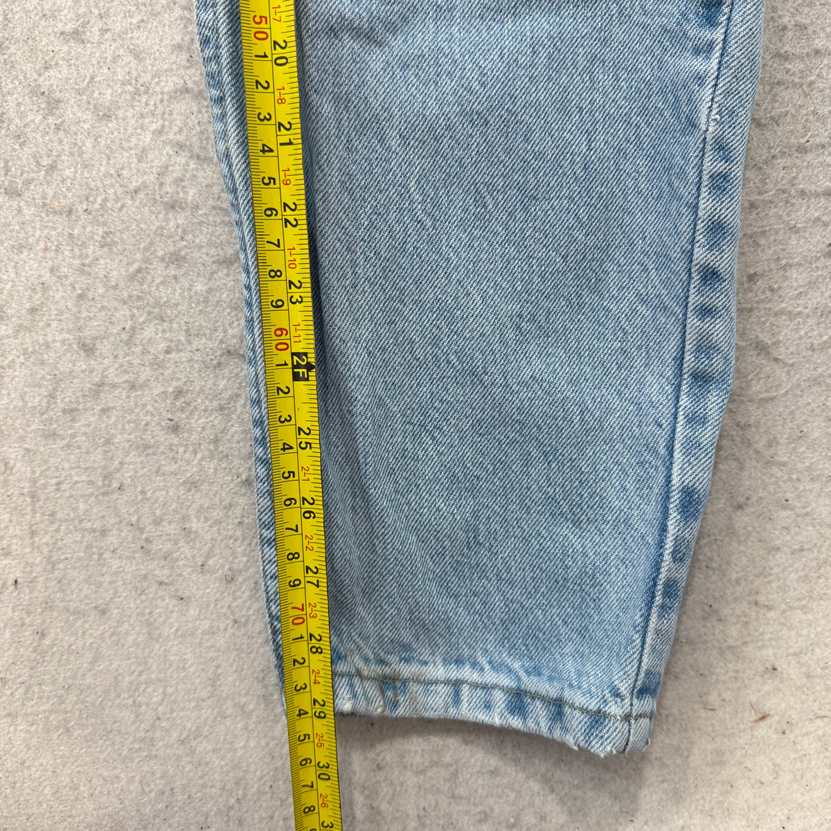 Vintage Cherokee Mom Jeans Women's Light Wash Tapered High Rise USA Made Size 12 photo 5