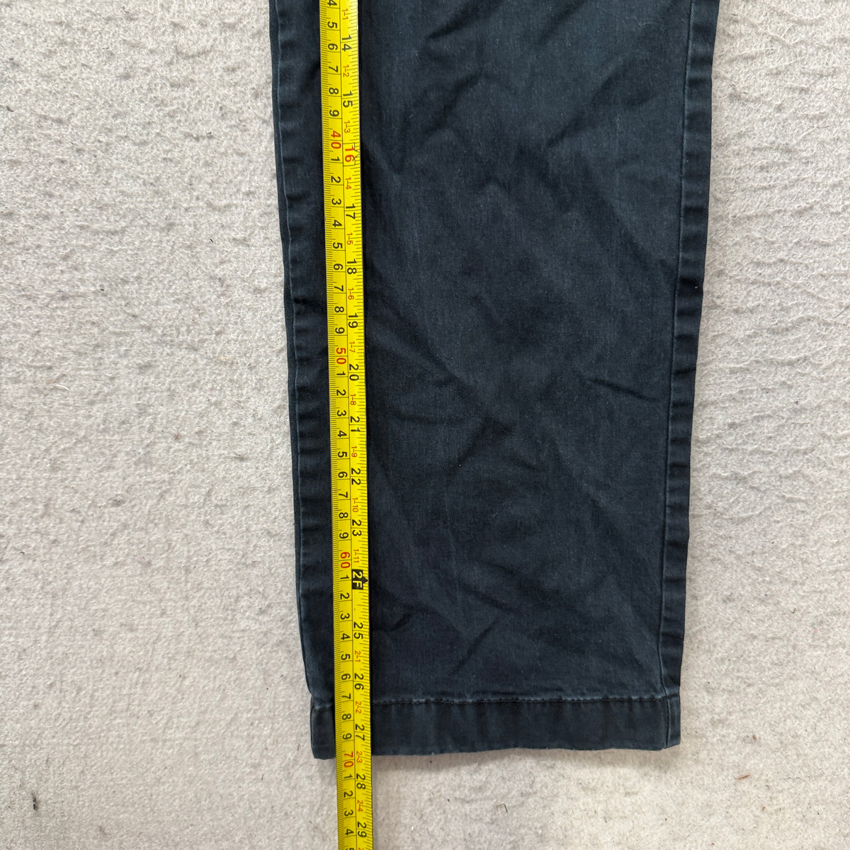 Tommy Hilfiger Chino Pants Men's Navy Blue Cotton Straight Leg Classic Size 34x30 photo 5