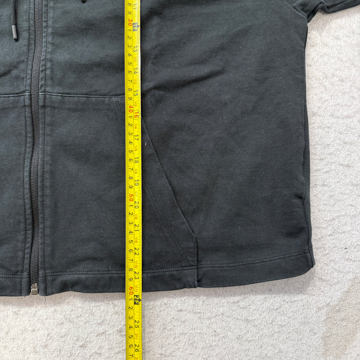 Nike Womens Black Cropped Full Zip Hoodie Size XL photo 4
