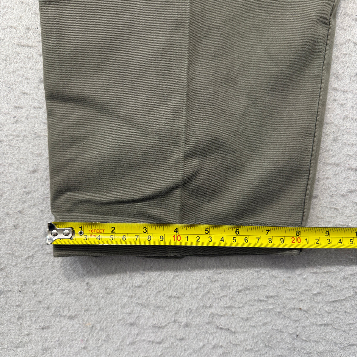 Unbranded Olive Pleated Cotton Chino Pants Size 34x32 photo 6