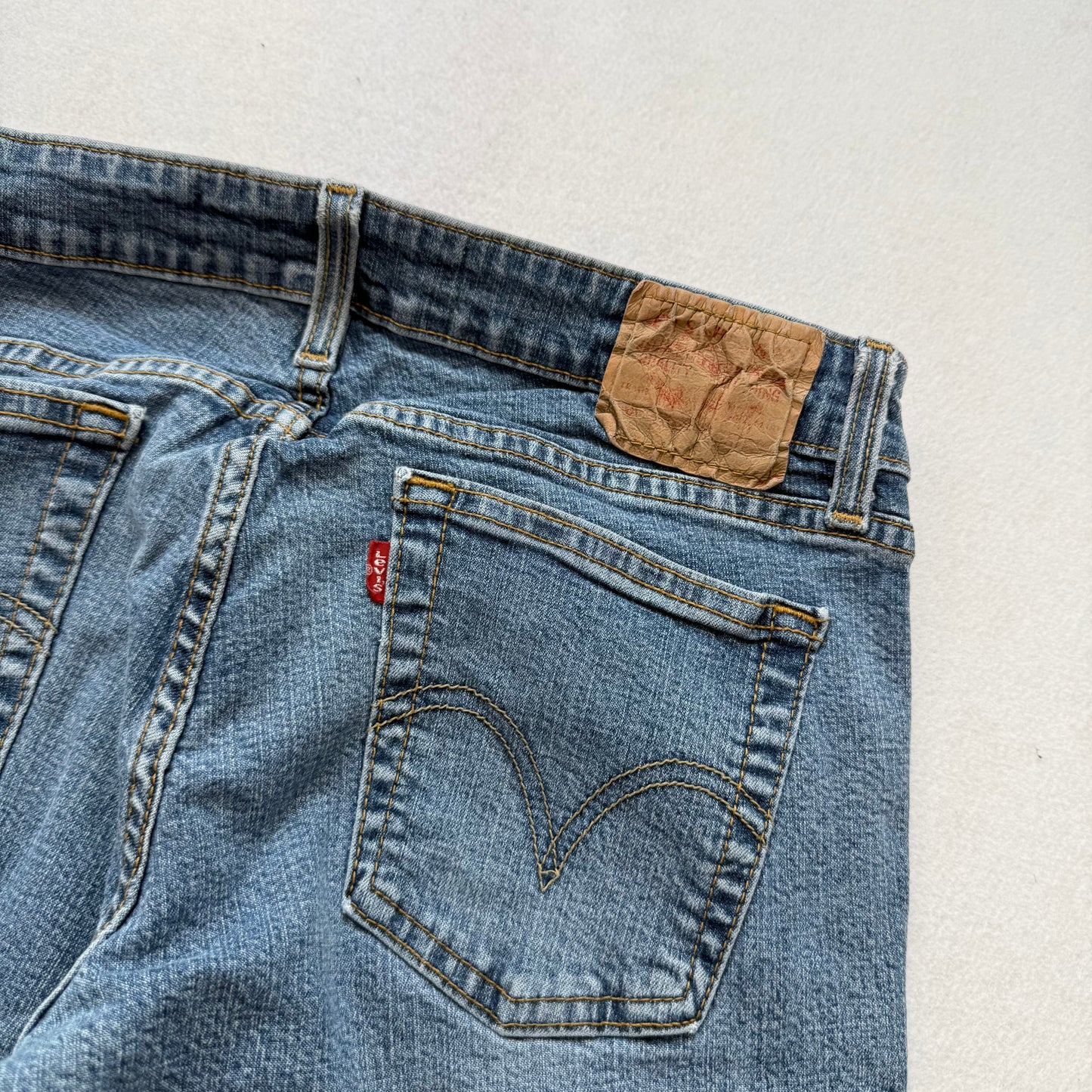 Levi's Strauss & Co 524 Too Superlow Womens Blue Denim Bootcut Jeans Y2K Size 5M