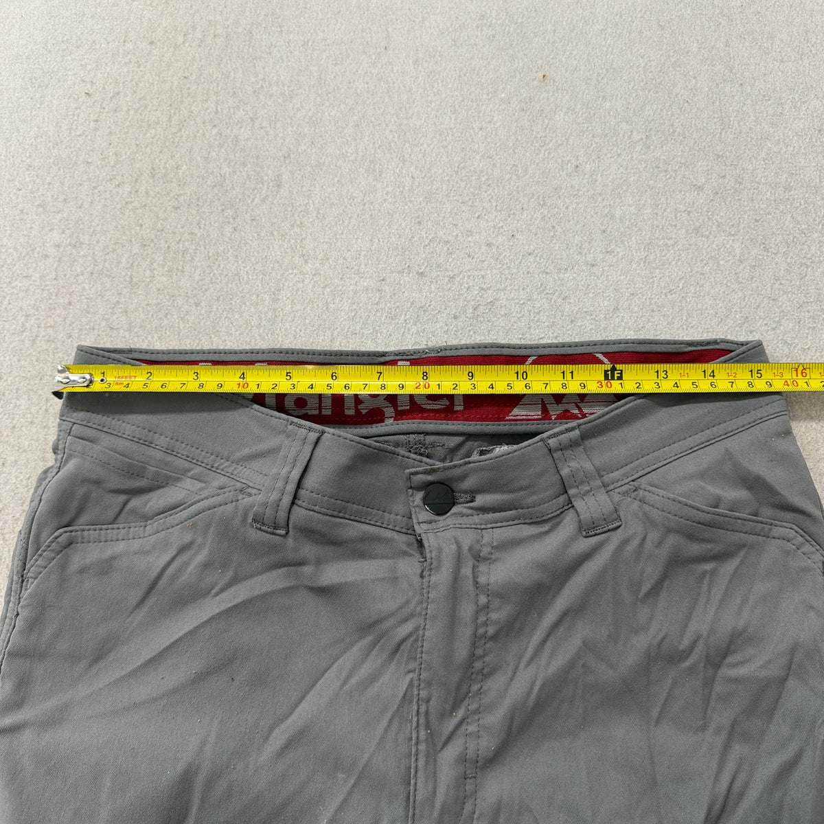 Gray Stretch Nylon Hiking Pants Size 32x32 photo 4