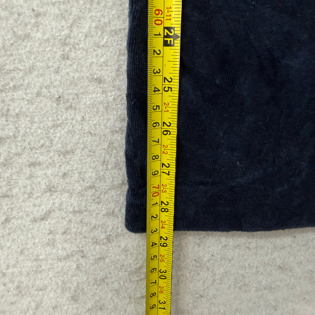 Vintage Juicy Couture Women Navy Blue Velour Flared Track Pant Drawstring Size L
