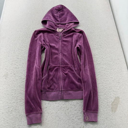 Juicy Couture Plum Velour Hoodie, size L – photo 2 of 6