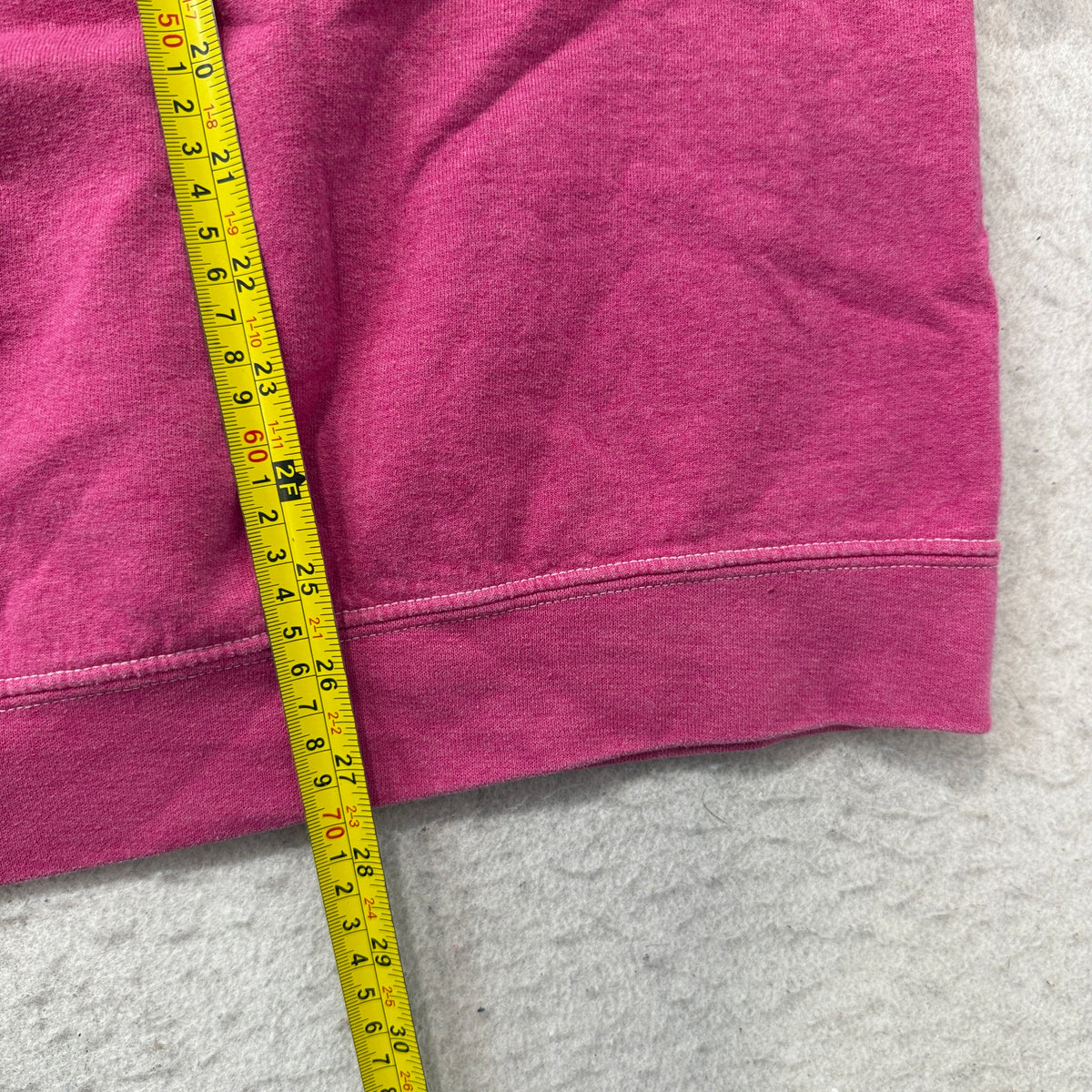 Nirvana Women's Hot Pink Fleece Sweatshirt Tie Dye Smiley Face Crewneck Size S/M