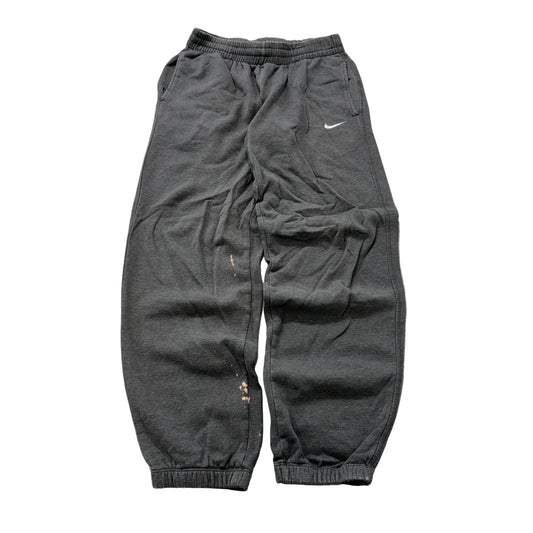 Nike Fleece Sweatpants Men's Gray Swoosh Cuffed Drawstring Size S photo 1