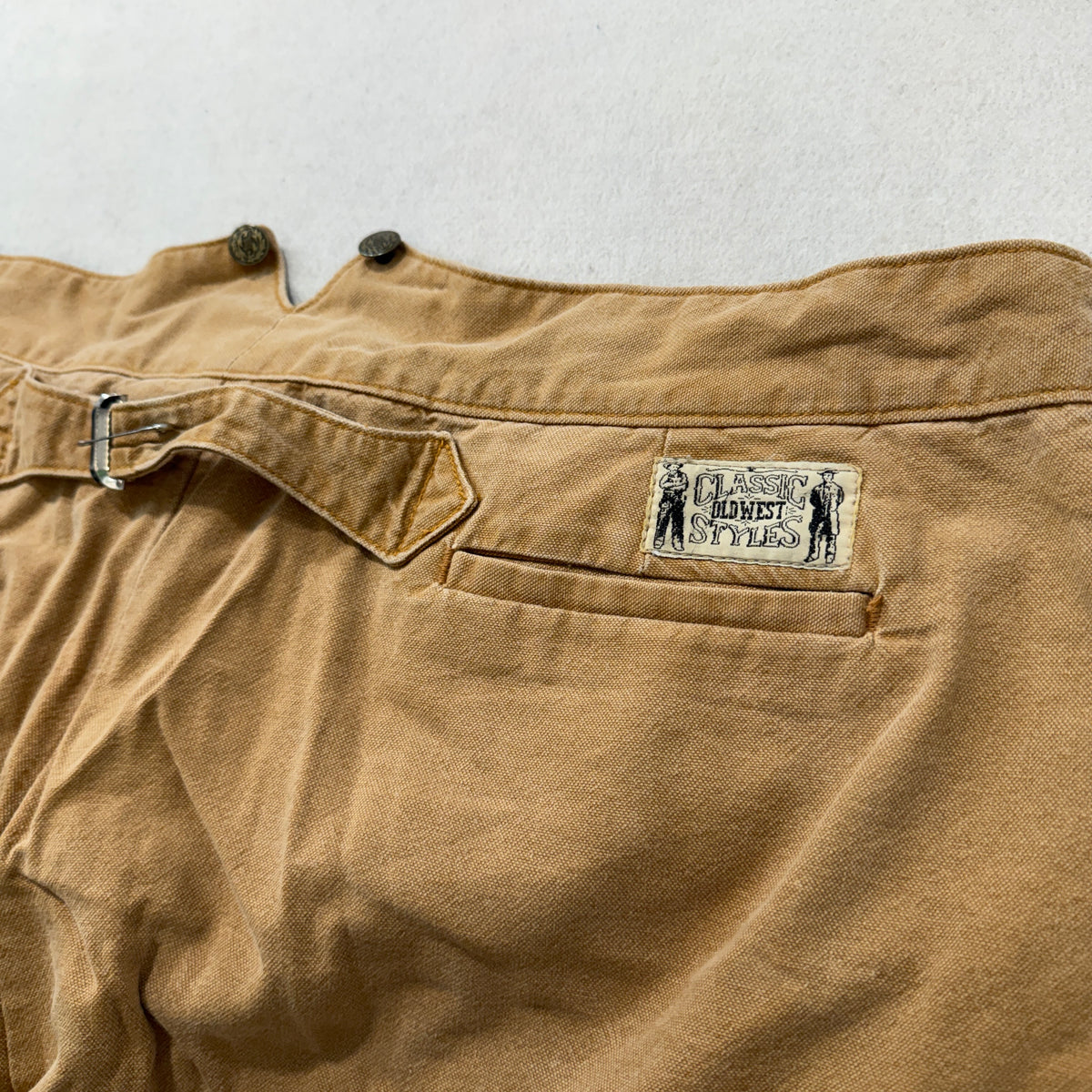 Classic Old West Styles Canvas Trousers Men's Tan Western Button Fly Size 46 photo 7
