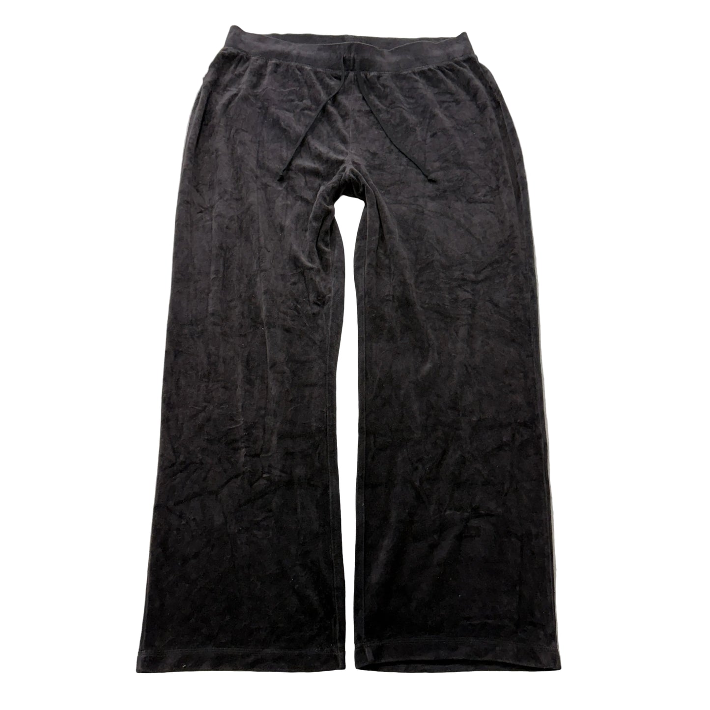 Juicy Couture Women's Charcoal Velour Flared Track Pants Loungewear Y2K Size XL