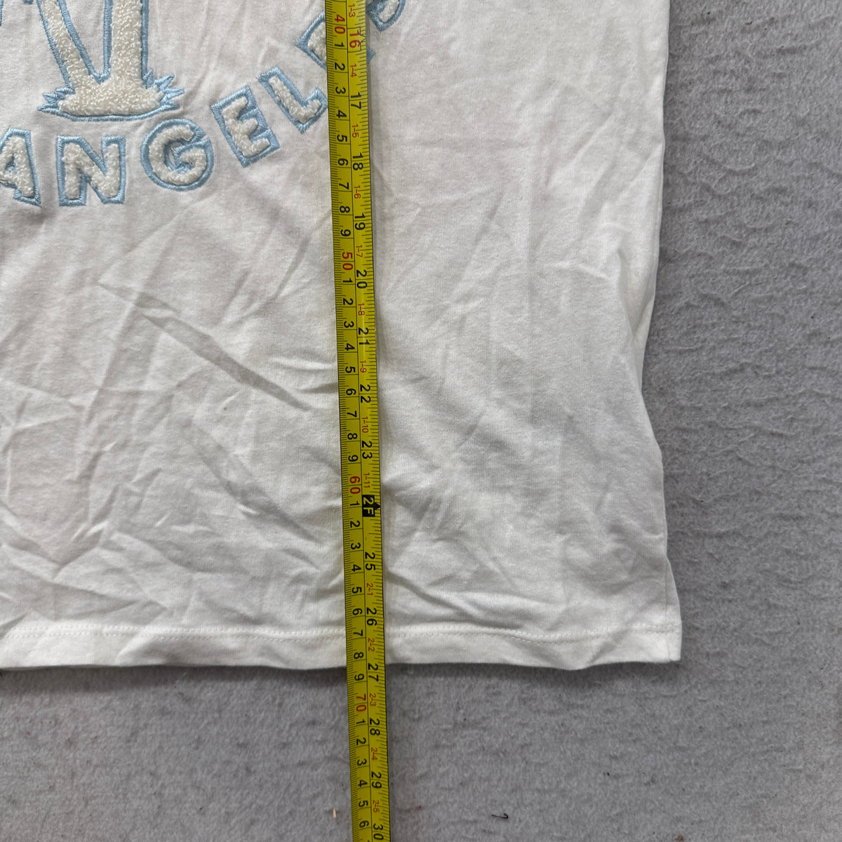 Guess LA cream tee length measurement