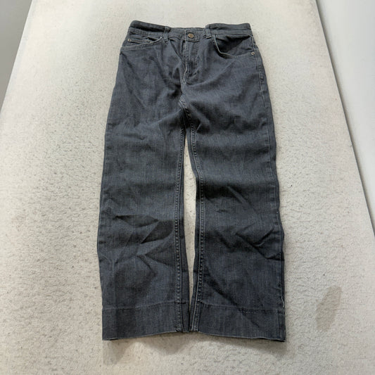 Zara Wide Leg Dark Gray Denim Jeans Size 8 photo 1