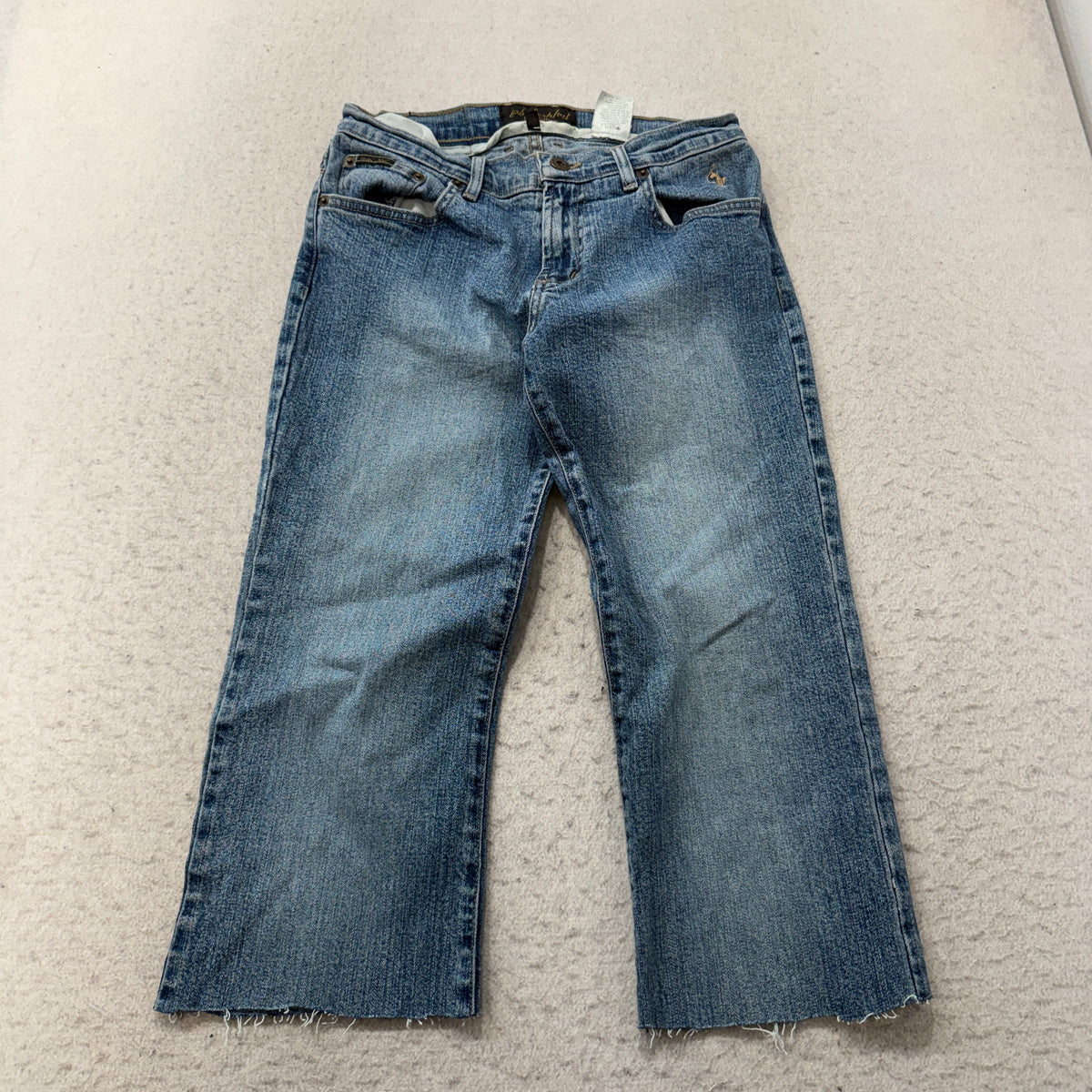 Baby Phat Cropped Light Wash Flare Jeans Size 3 photo 1