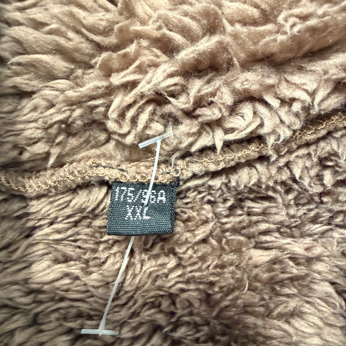 Unbranded Brown Faux Suede Sherpa Lined Coat Size XXL photo 3