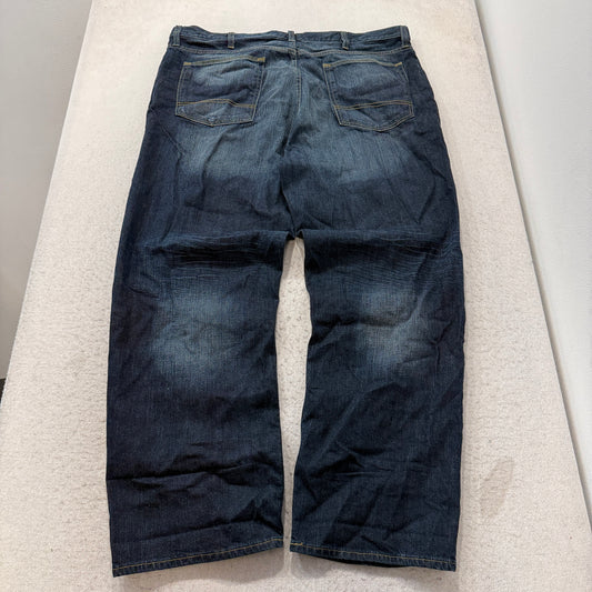 Foundry Supply Co Denim Jeans Men's Dark Wash Blue Relaxed Straight Size 42 photo 2