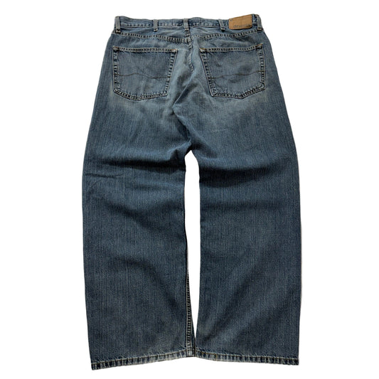Levi's Denizen 299 Men's Blue Denim Jeans Loose Fit Zip-Fly Pockets Size W38