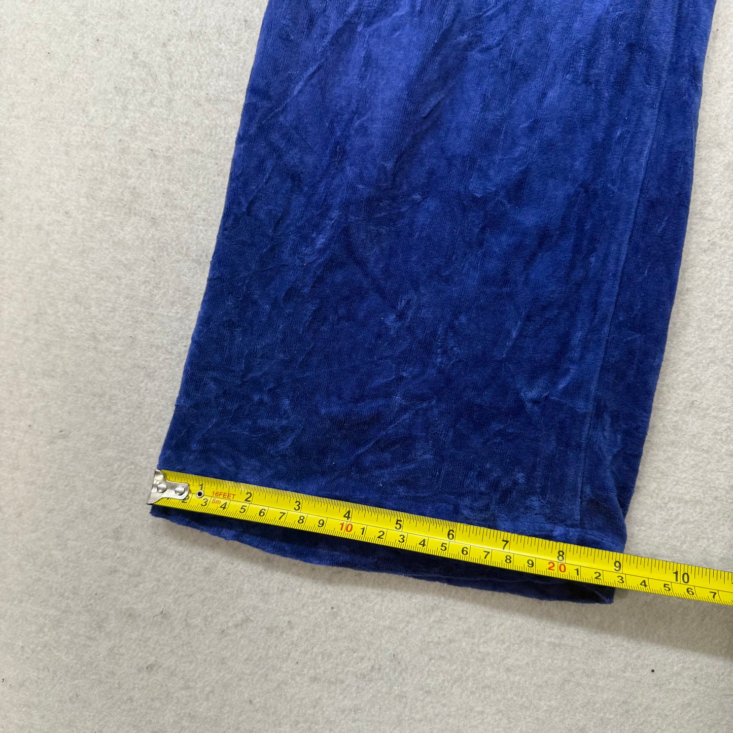 Juicy Couture Women's Cobalt Blue Velour Flared Track Pant Loungewear Y2K Size M