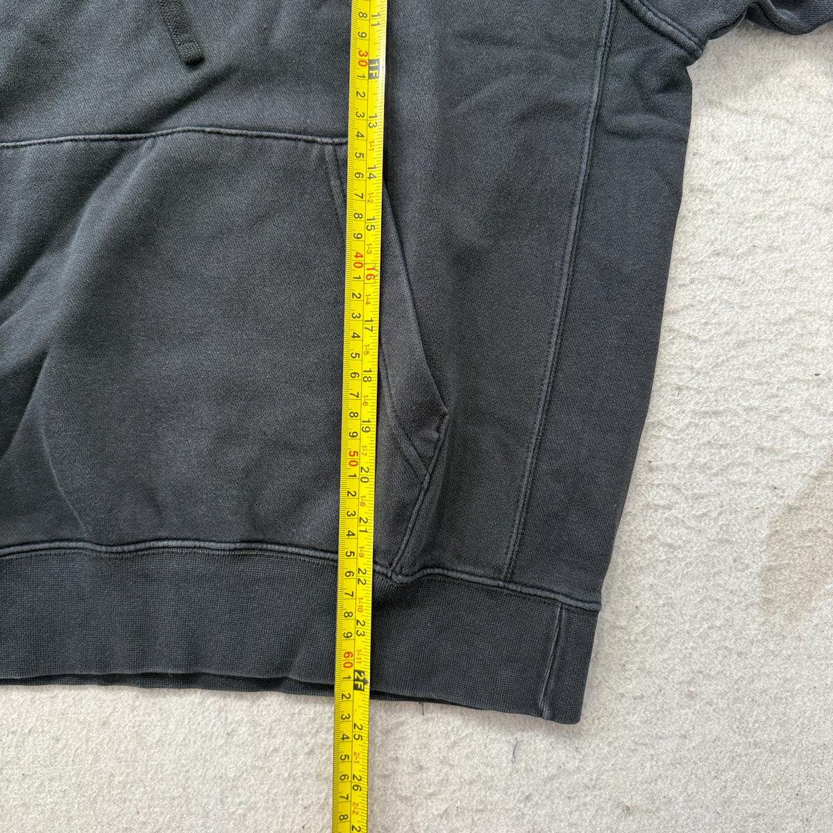Nike Black Big Swoosh Logo Pullover Hoodie Size M photo 5